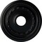 Ekena Millwork Federal Ceiling Medallion (Fits Canopies up to 8 1/2"), 15 3/8"OD x 3 5/8"ID x 1"P, Jet Black CM15FEBLF - alternate 1